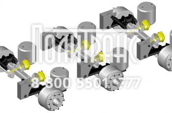 Подвеска односкатная 3*9т высокая пневматическая BPW 94163А-2900004-30